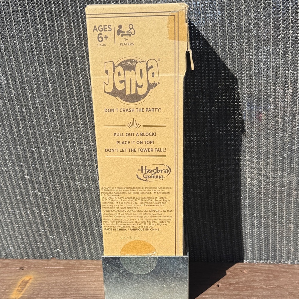 🧩MINI Hasbro Jenga Block Game - Natural Beige - Picture 2 of 5